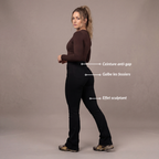 Jean Flare Sculptant  | Taille Haute - Noir